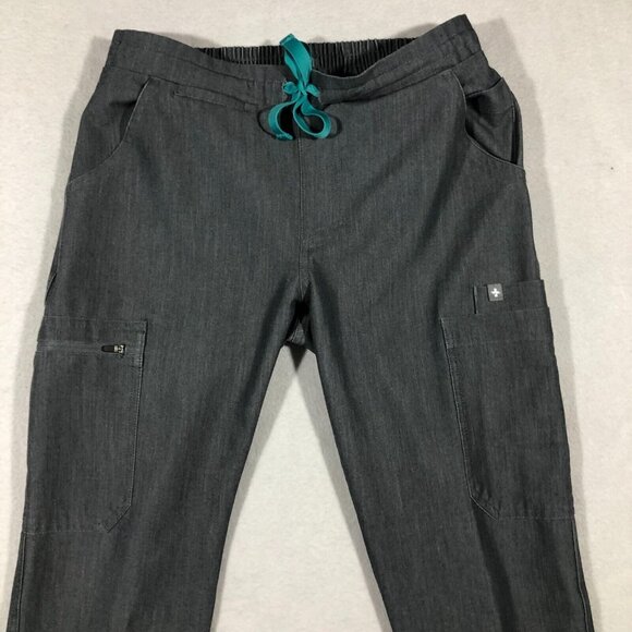 FIGS Pants Womens XS Yola Skinny Scrub Pants Gray Technical Collection TW2000 - Picture 2 of 8